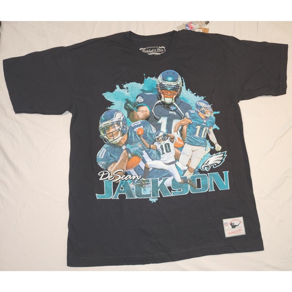 Mitchell & Ness T-Shirt Mens L Black New DeSean Jackson Philadelphia Eagles NFL